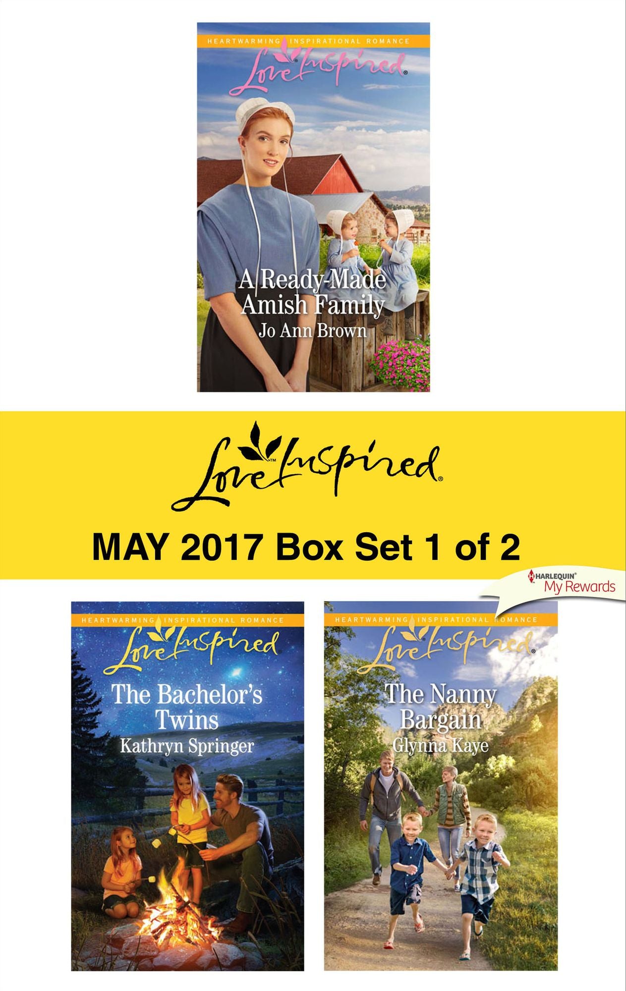 Harlequin Love Inspired May 2017 - Box Set 1 of 2: A Ready-Made Amish FamilyThe Bachelor's TwinsThe Nanny Bargain