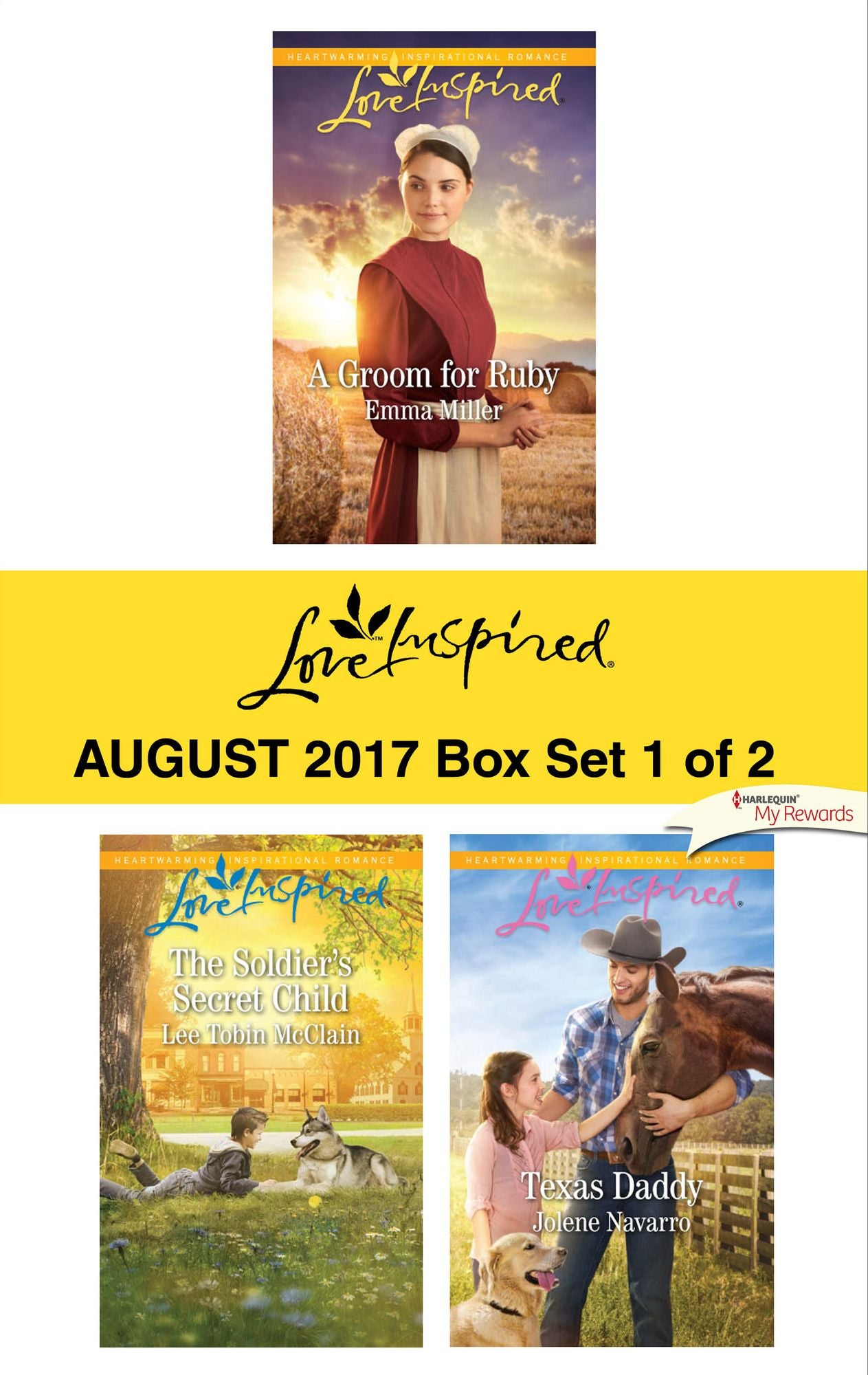 Harlequin Love Inspired August 2017 - Box Set 1 of 2: A Groom for RubyThe Soldier's Secret ChildTexas Daddy
