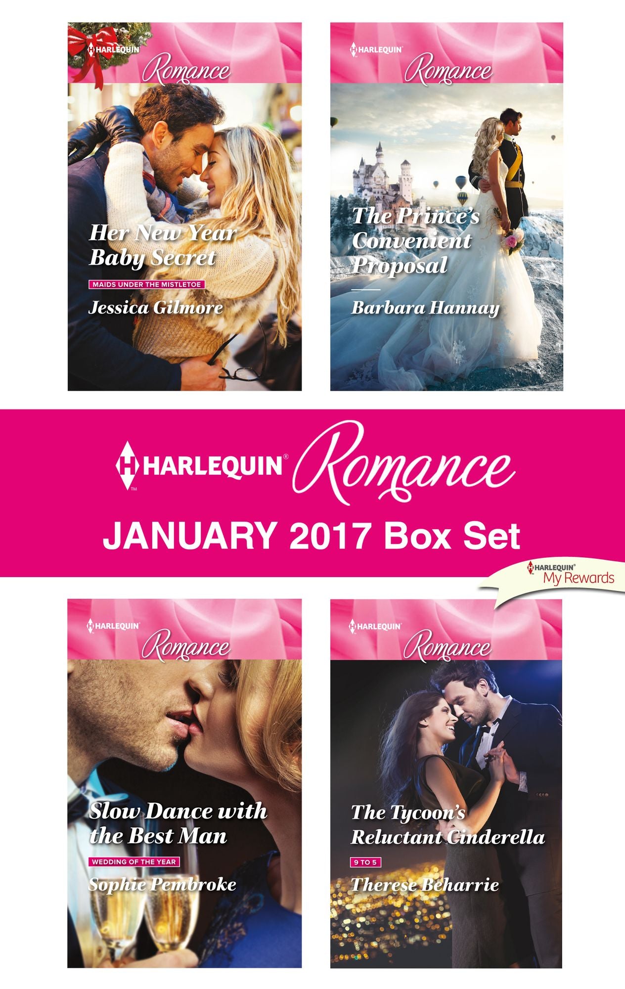 Harlequin Romance January 2017 Box Set: Her New Year Baby SecretSlow Dance with the Best ManThe Prince's Convenient ProposalThe Tycoon's Reluctant Cinderella