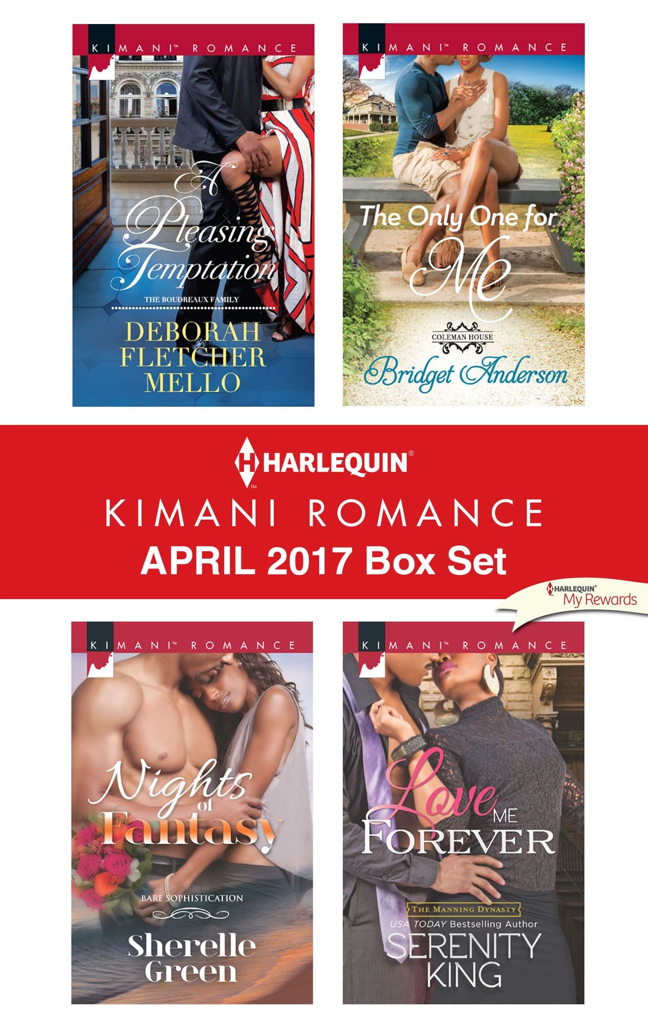 Harlequin Kimani Romance April 2017 Box Set: A Pleasing TemptationNights of FantasyThe Only One for MeLove Me Forever