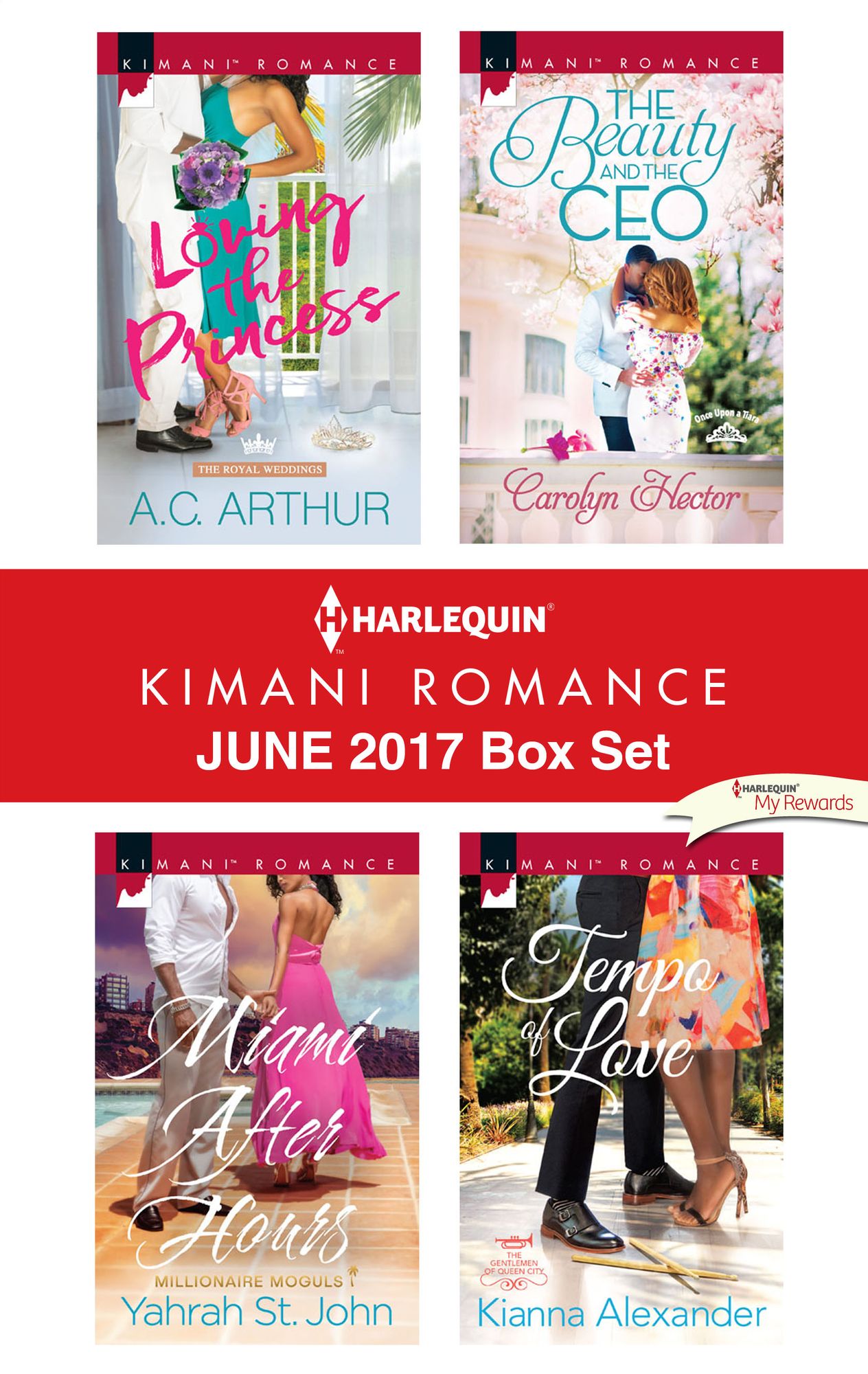 Harlequin Kimani Romance June 2017 Box Set: Loving the PrincessMiami After HoursThe Beauty and the CEOTempo of Love