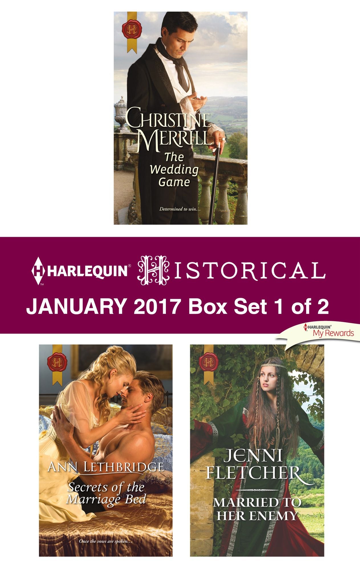Harlequin Historical January 2017 - Box Set 1 of 2: The Wedding GameSecrets of the Marriage BedMarried to Her Enemy