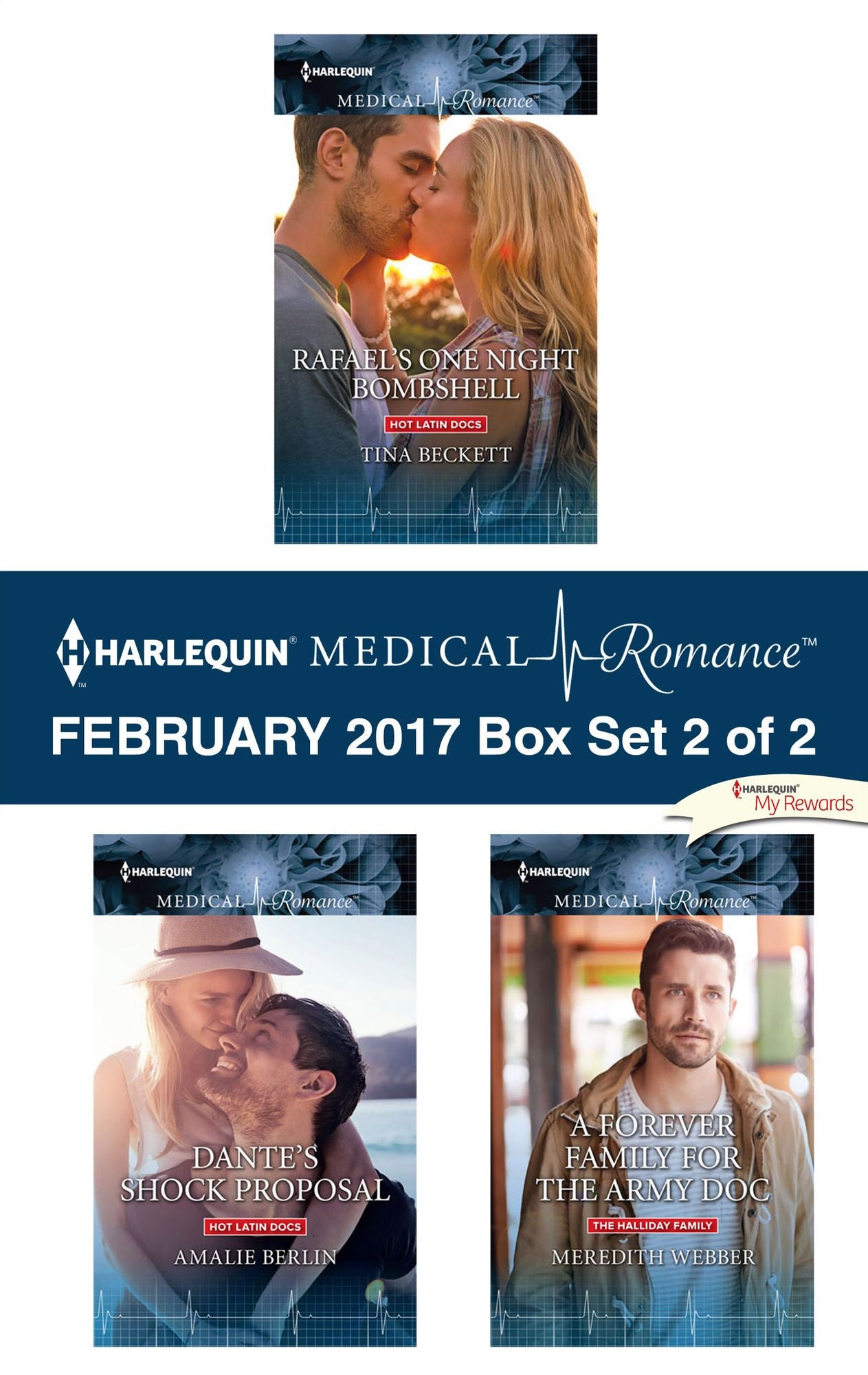 Harlequin Medical Romance February 2017 - Box Set 2 of 2: Rafael's One Night BombshellDante's Shock ProposalA Forever Family for the Army Doc