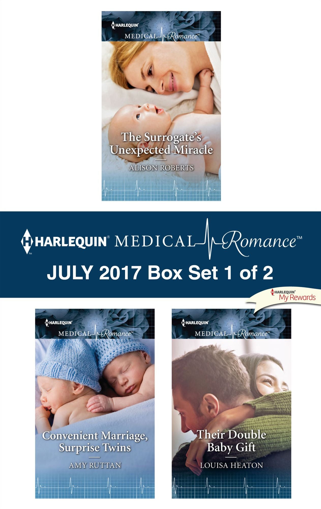 Harlequin Medical Romance July 2017 - Box Set 1 of 2: The Surrogate's Unexpected MiracleConvenient Marriage, Surprise TwinsTheir Double Baby Gift