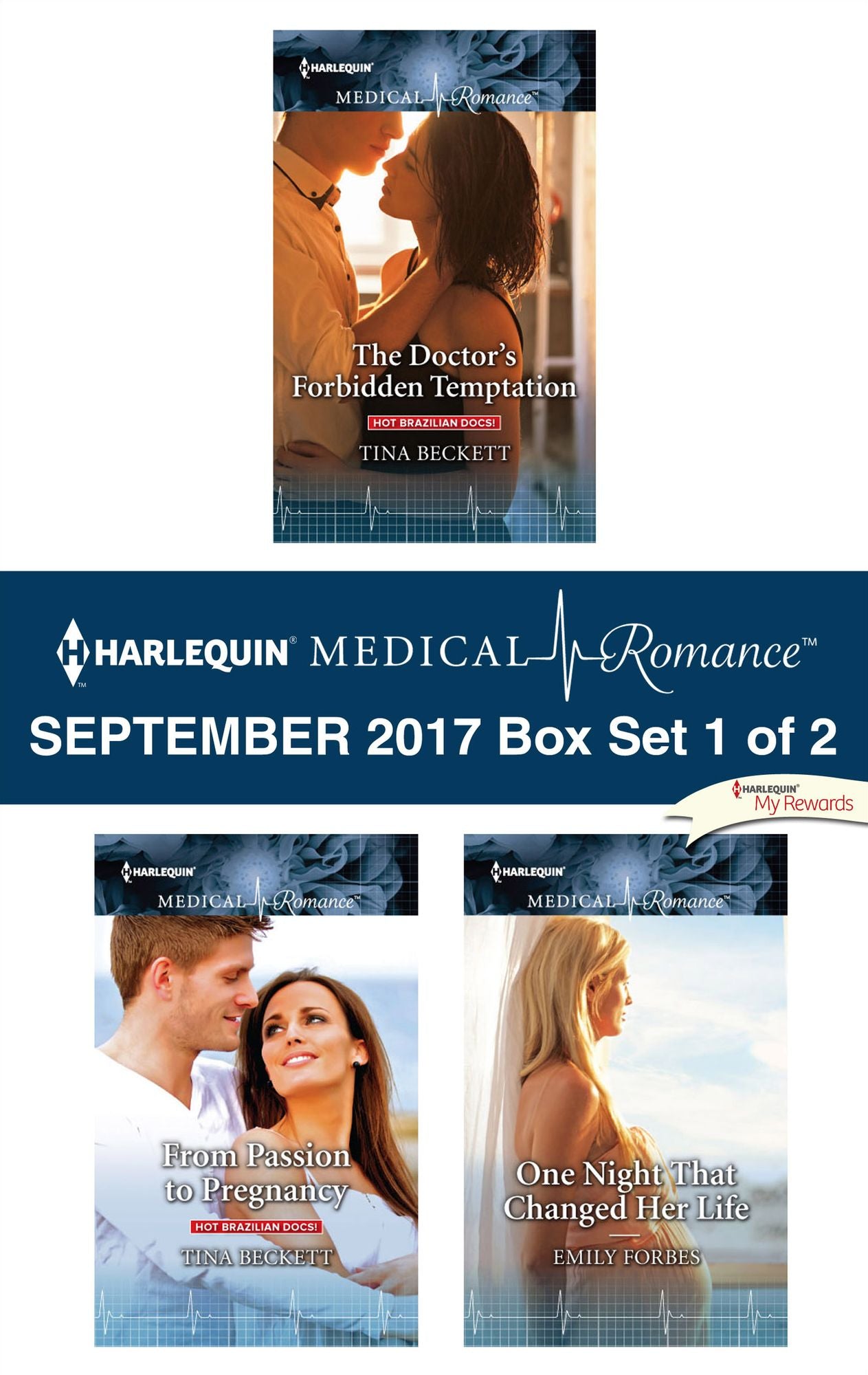 Harlequin Medical Romance September 2017 - Box Set 1 of 2: The Doctor's Forbidden TemptationFrom Passion to PregnancyOne Night That Changed Her Life