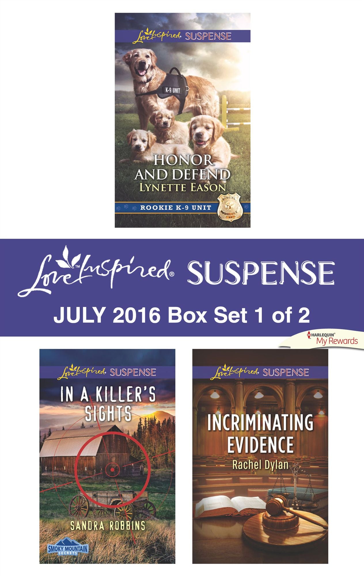 Harlequin Love Inspired Suspense July 2016 - Box Set 1 of 2: Honor and DefendIn a Killer's SightsIncriminating Evidence