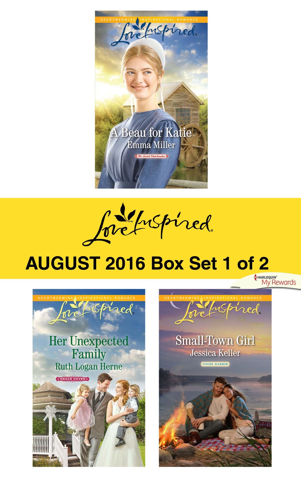 Harlequin Love Inspired August 2016 - Box Set 1 of 2: A Beau for KatieHer Unexpected FamilySmall-Town Girl