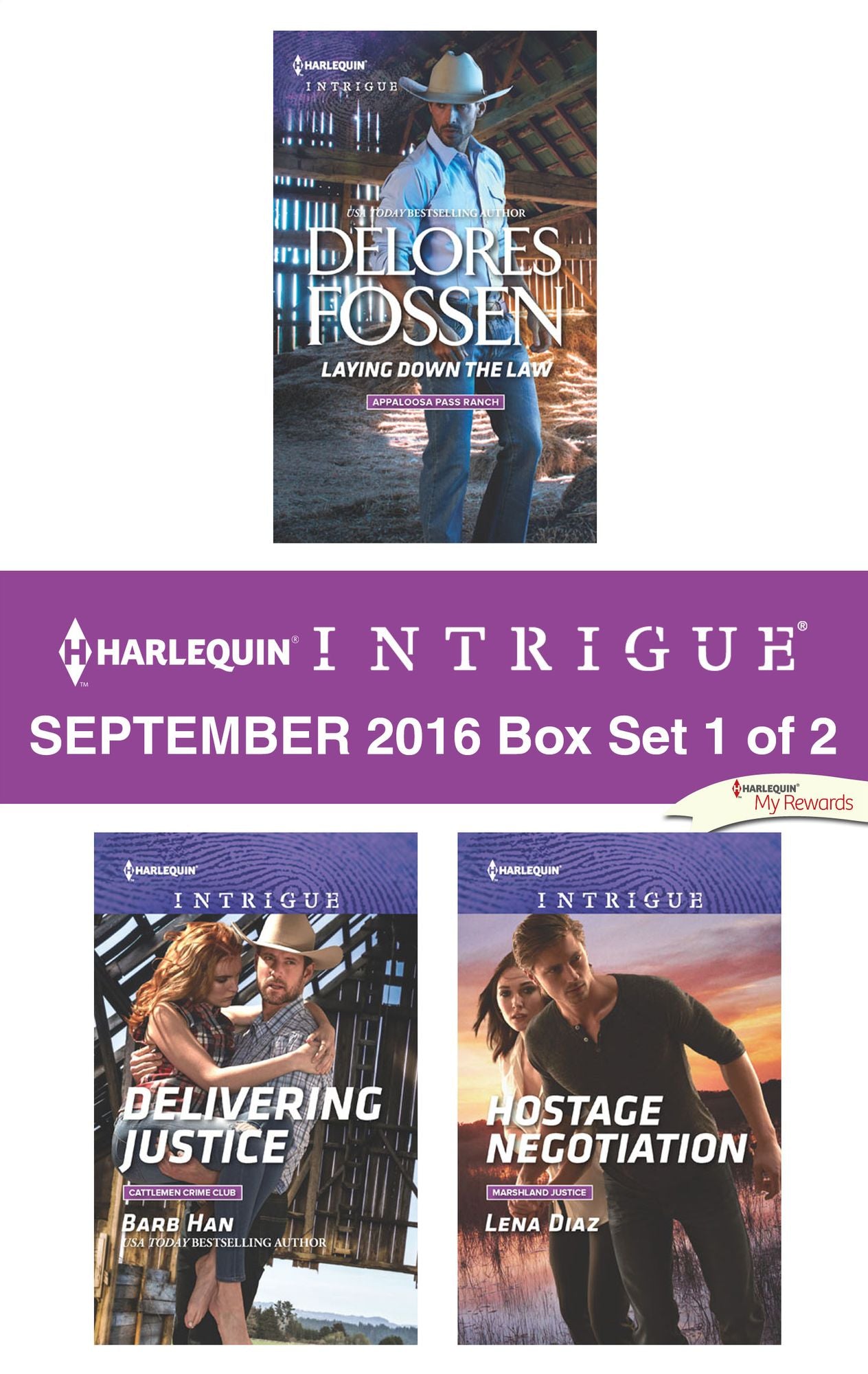 Harlequin Intrigue September 2016 - Box Set 1 of 2: Laying Down the LawDelivering JusticeHostage Negotiation
