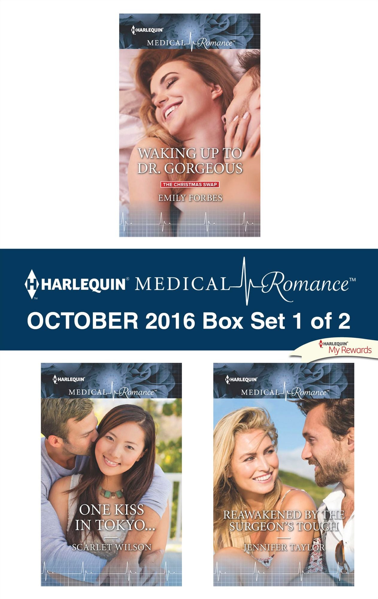 Harlequin Medical Romance October 2016 - Box Set 1 of 2: Waking Up to Dr. GorgeousOne Kiss in Tokyo...Reawakened by the Surgeon's Touch