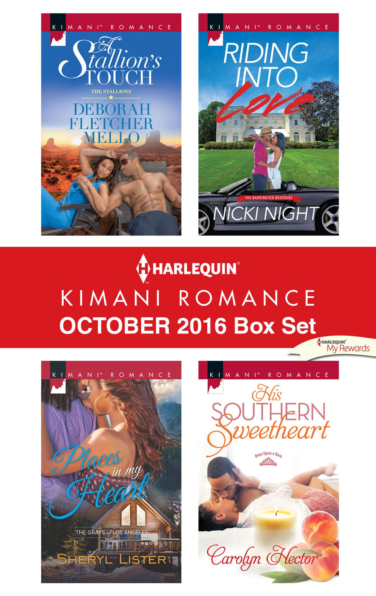 Harlequin Kimani Romance October 2016 Box Set: A Stallion's TouchPlaces in My HeartRiding into LoveHis Southern Sweetheart