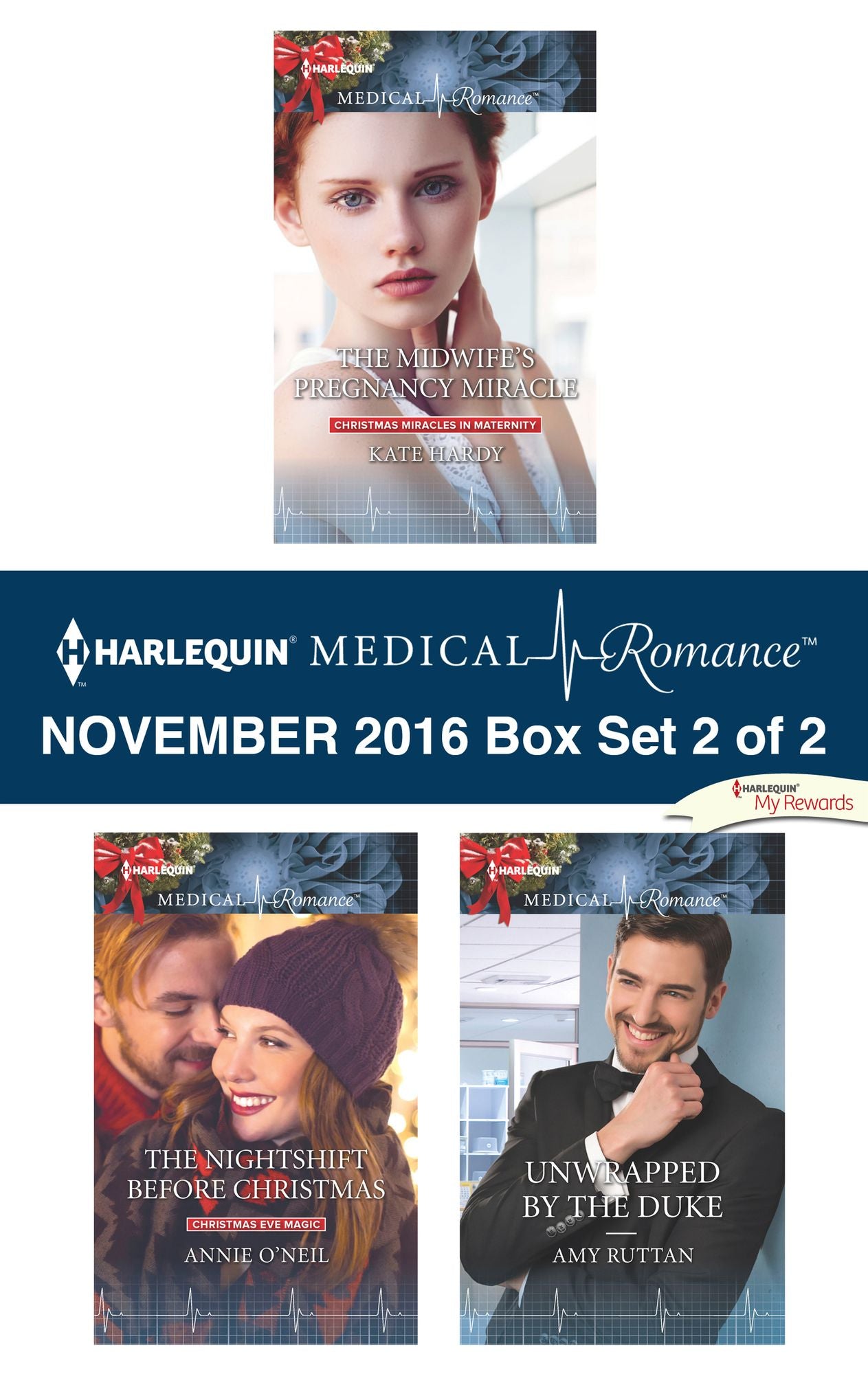 Harlequin Medical Romance November 2016 - Box Set 2 of 2: The Midwife's Pregnancy MiracleThe Nightshift Before ChristmasUnwrapped by the Duke