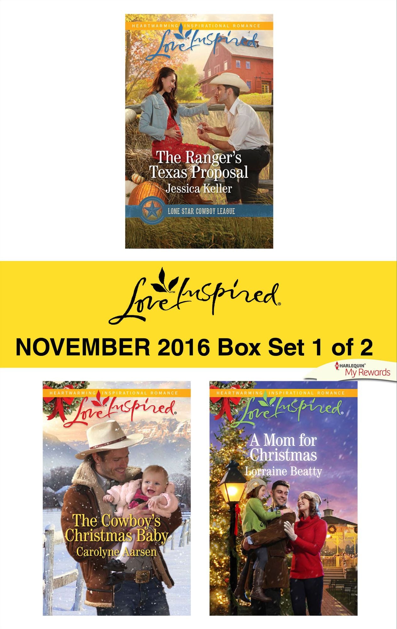 Harlequin Love Inspired November 2016 - Box Set 1 of 2: The Ranger's Texas ProposalThe Cowboy's Christmas BabyA Mom for Christmas