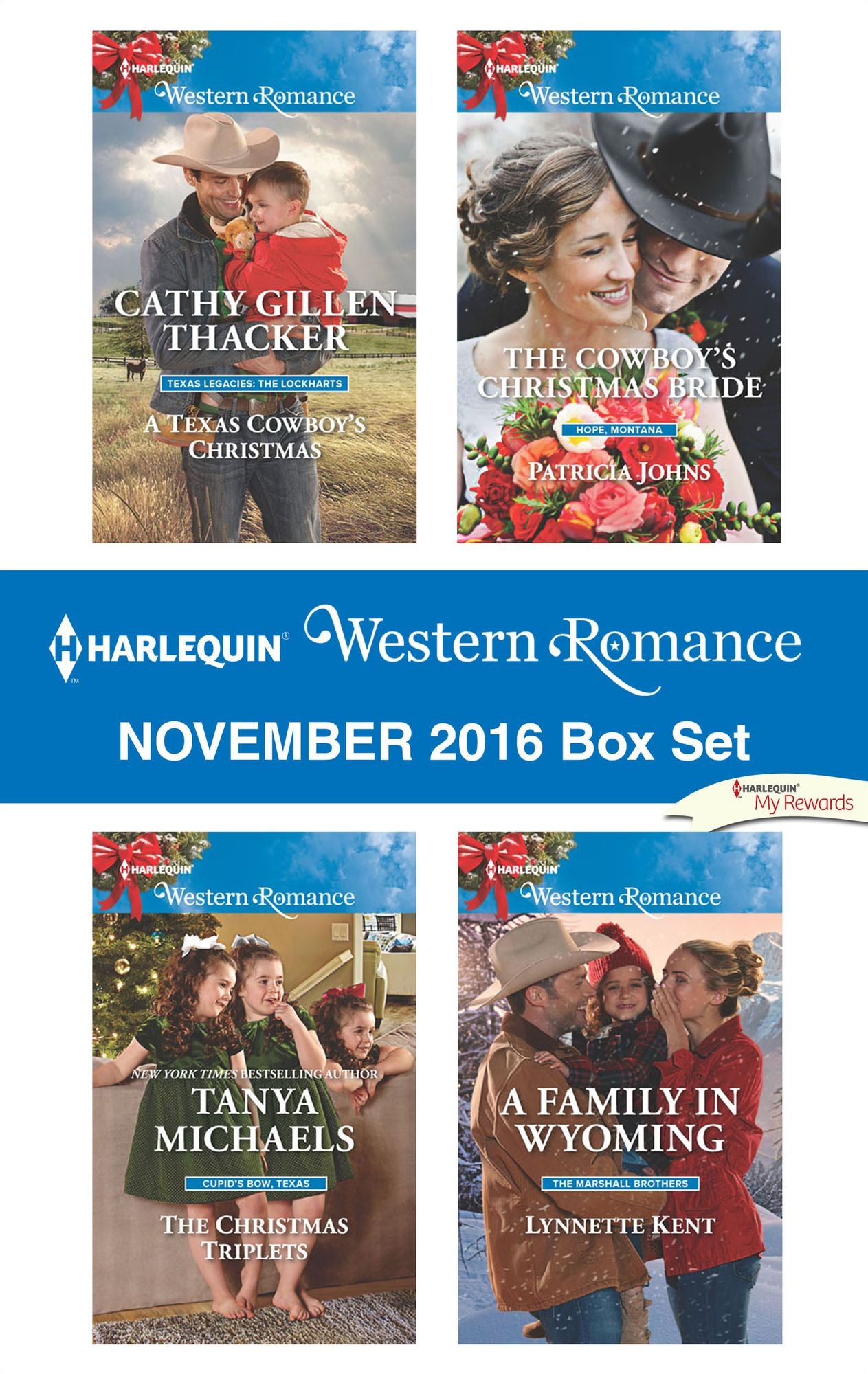 Harlequin Western Romance November 2016 Box Set: A Texas Cowboy's ChristmasThe Christmas TripletsThe Cowboy's Christmas BrideA Family in Wyoming