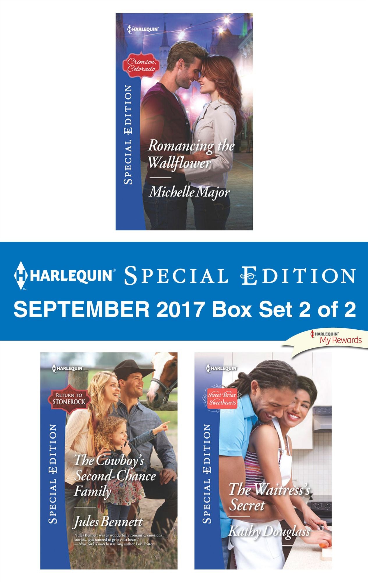 Harlequin Special Edition September 2017 Box Set 2 of 2: Romancing the WallflowerThe Cowboy's Second-Chance FamilyThe Waitress's Secret