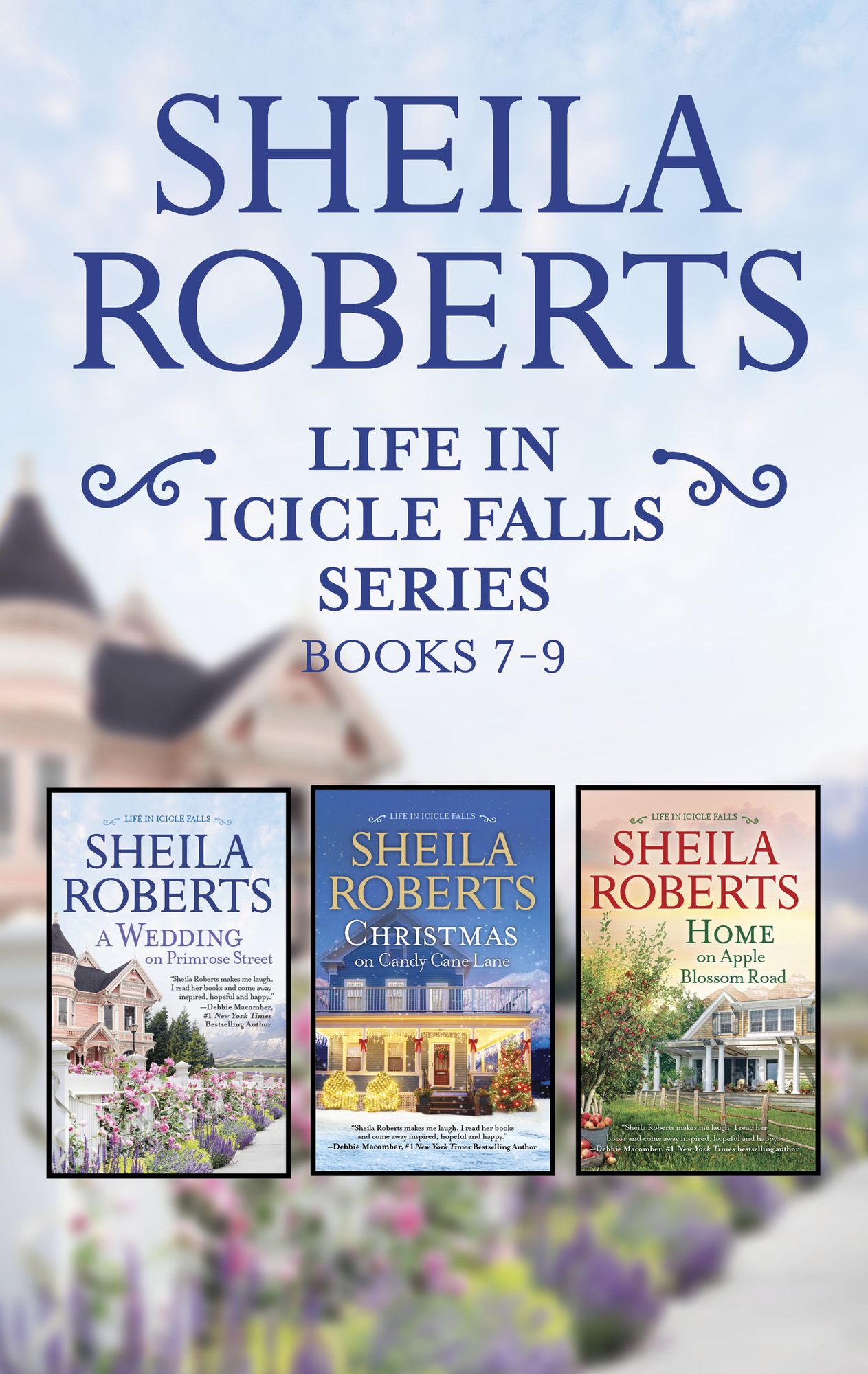 Life in Icicle Falls Series Books 7-9: A Wedding on Primrose StreetChristmas on Candy Cane LaneHome on Apple Blossom Road