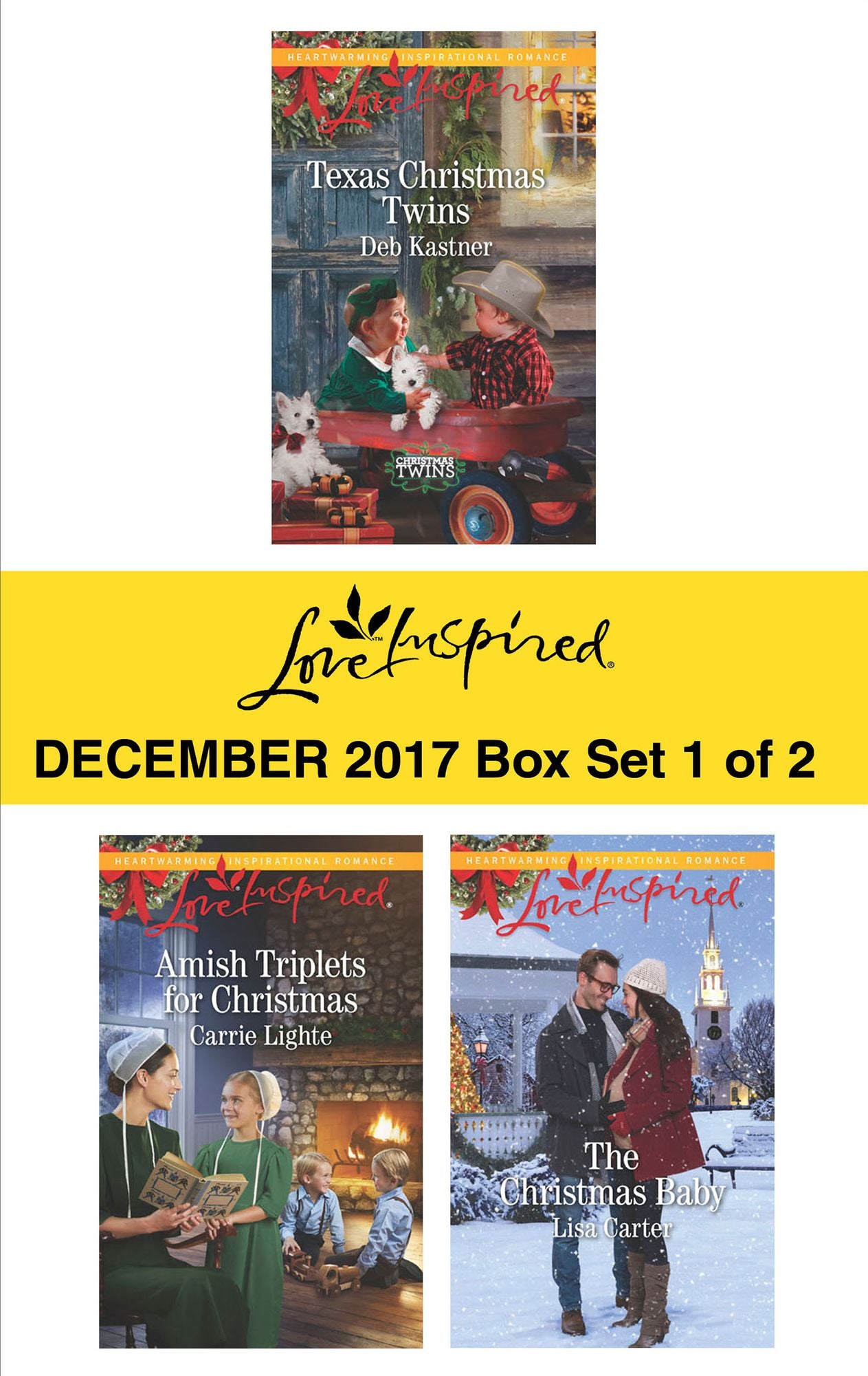Harlequin Love Inspired December 2017 - Box Set 1 of 2: Texas Christmas TwinsAmish Triplets for ChristmasThe Christmas Baby