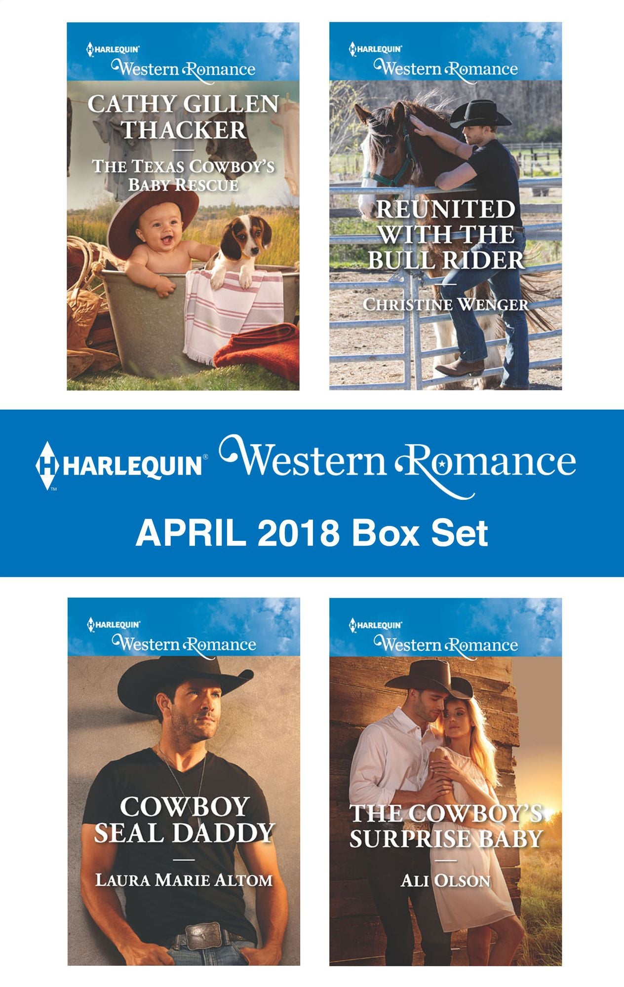 Harlequin Western Romance March 2018 Box Set: Twins for the RancherThe Right CowboyRodeo Legends: ShaneA Home with the Rancher