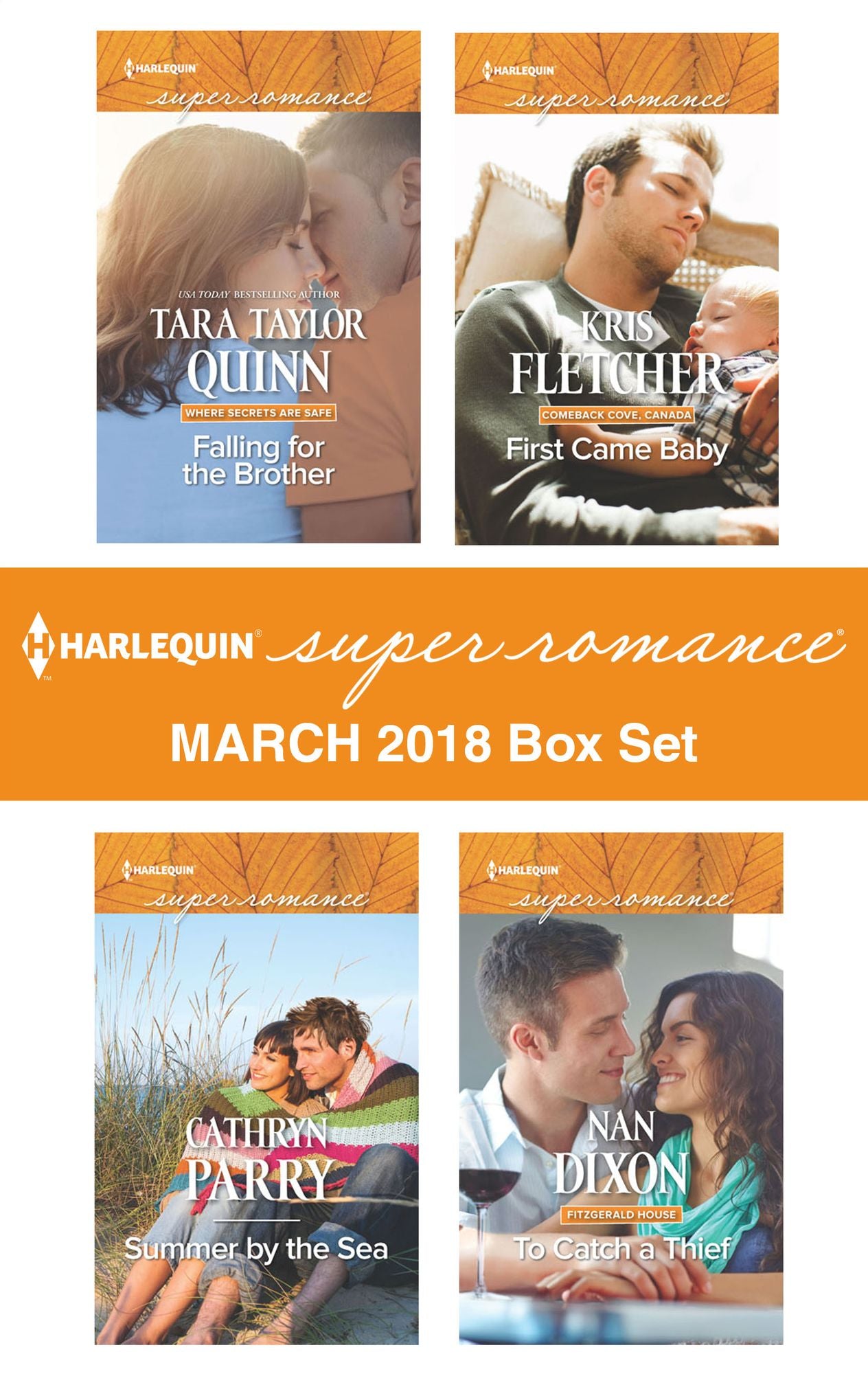 Harlequin Superromance March 2018 Box Set: Falling for the BrotherSummer by the SeaFirst Came BabyTo Catch a Thief