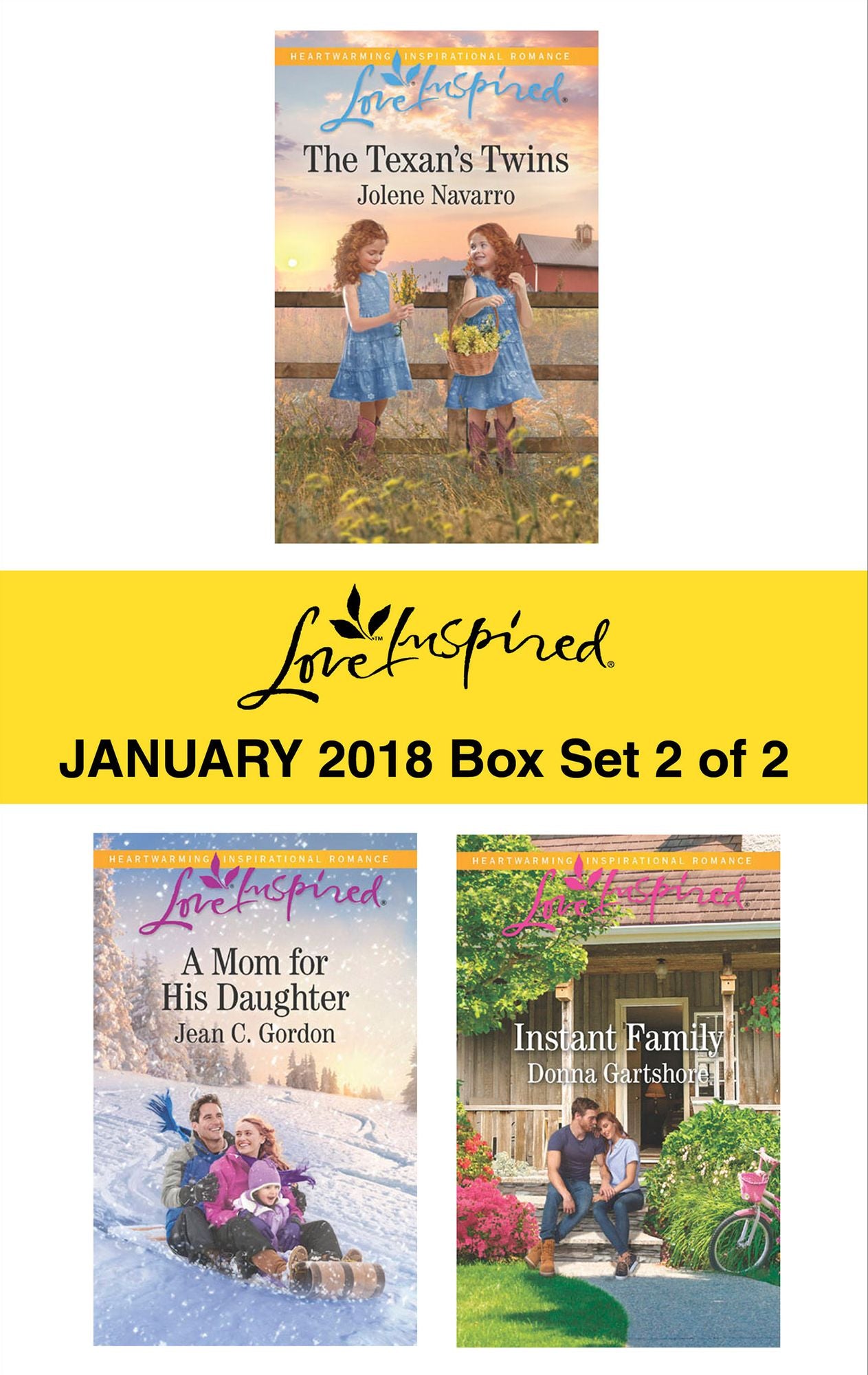 Harlequin Love Inspired January 2018 - Box Set 2 of 2: The Texan's TwinsA Mom for His DaughterInstant Family