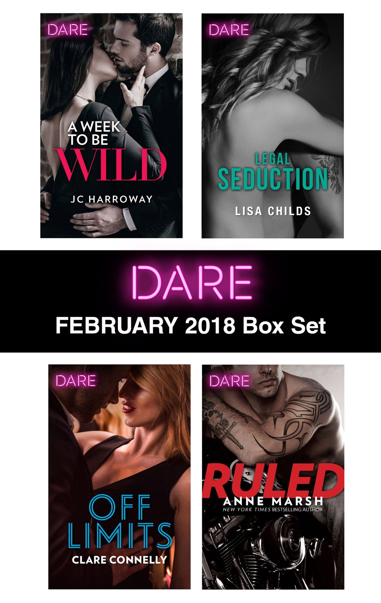 Harlequin Dare February 2018 Box Set: A Week to be WildOff LimitsLegal SeductionRuled