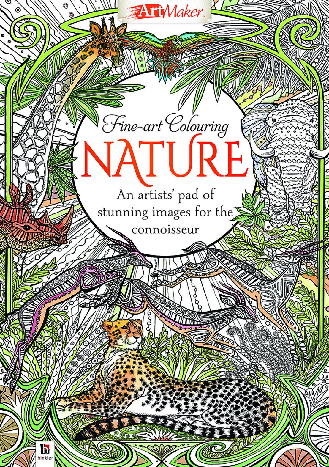 Art Maker Fine Art coloring pad: Nature