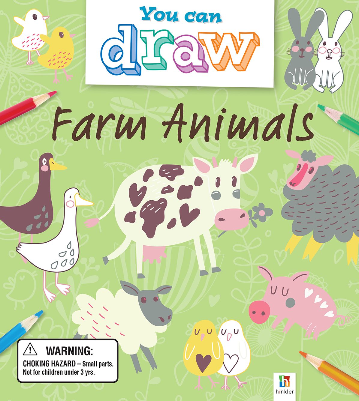 You Can Draw: Farm Animals 5-Pencil Set