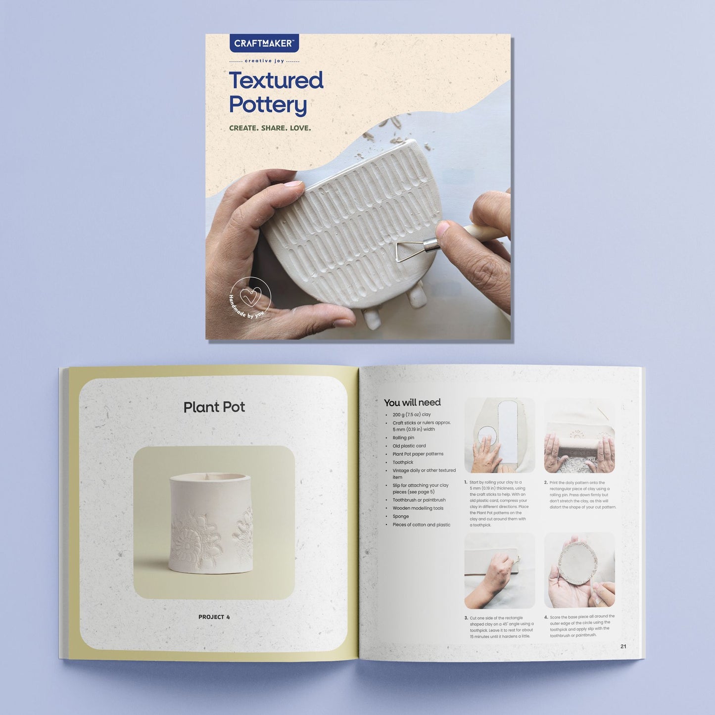 CraftMaker - Textured Pottery Kit
