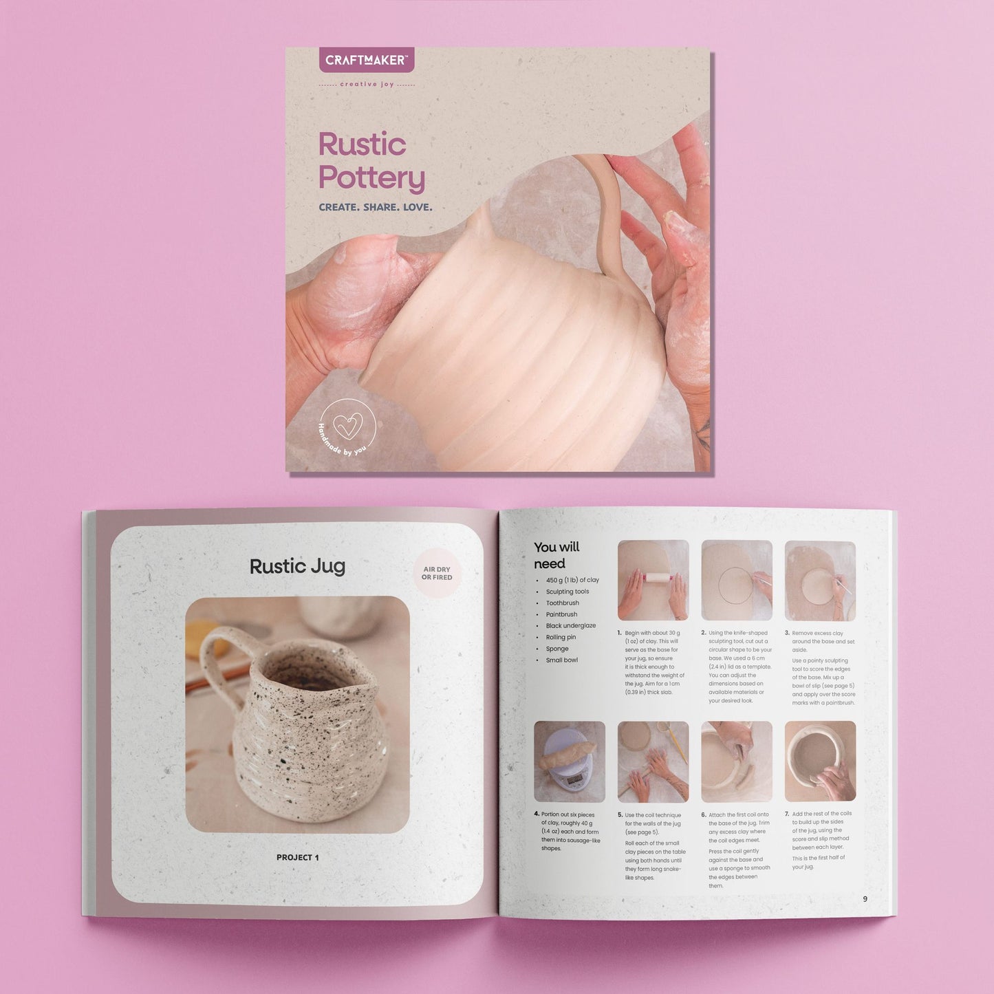 CraftMaker - Rustic Pottery Kit