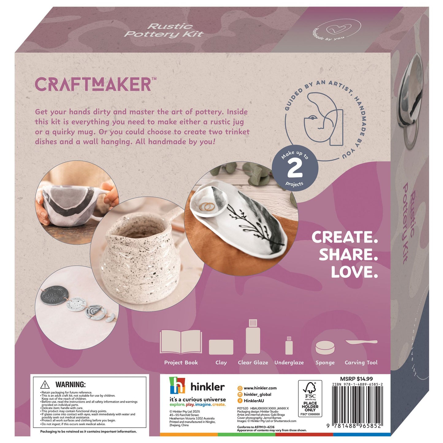 CraftMaker - Rustic Pottery Kit