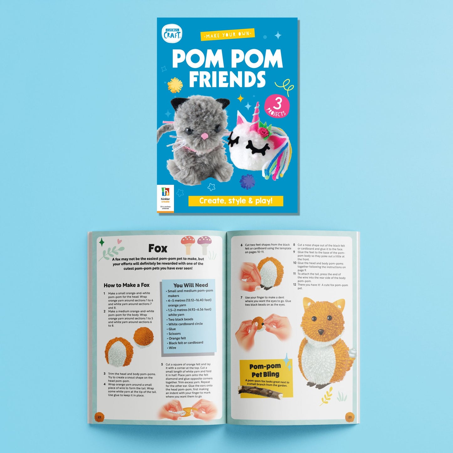 Curious Craft Pom Pom Friends