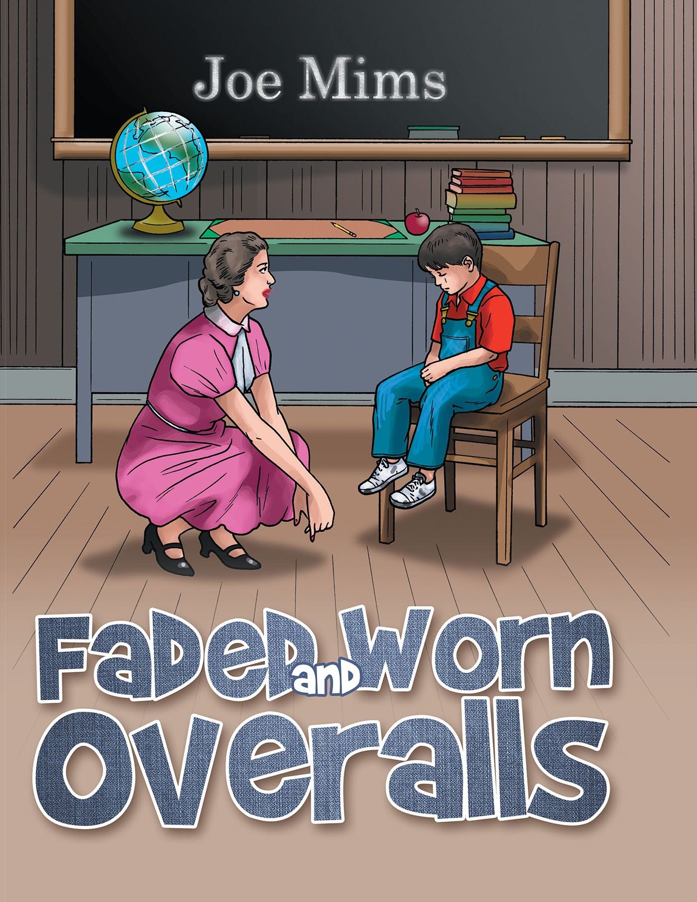 Faded and Worn Overalls