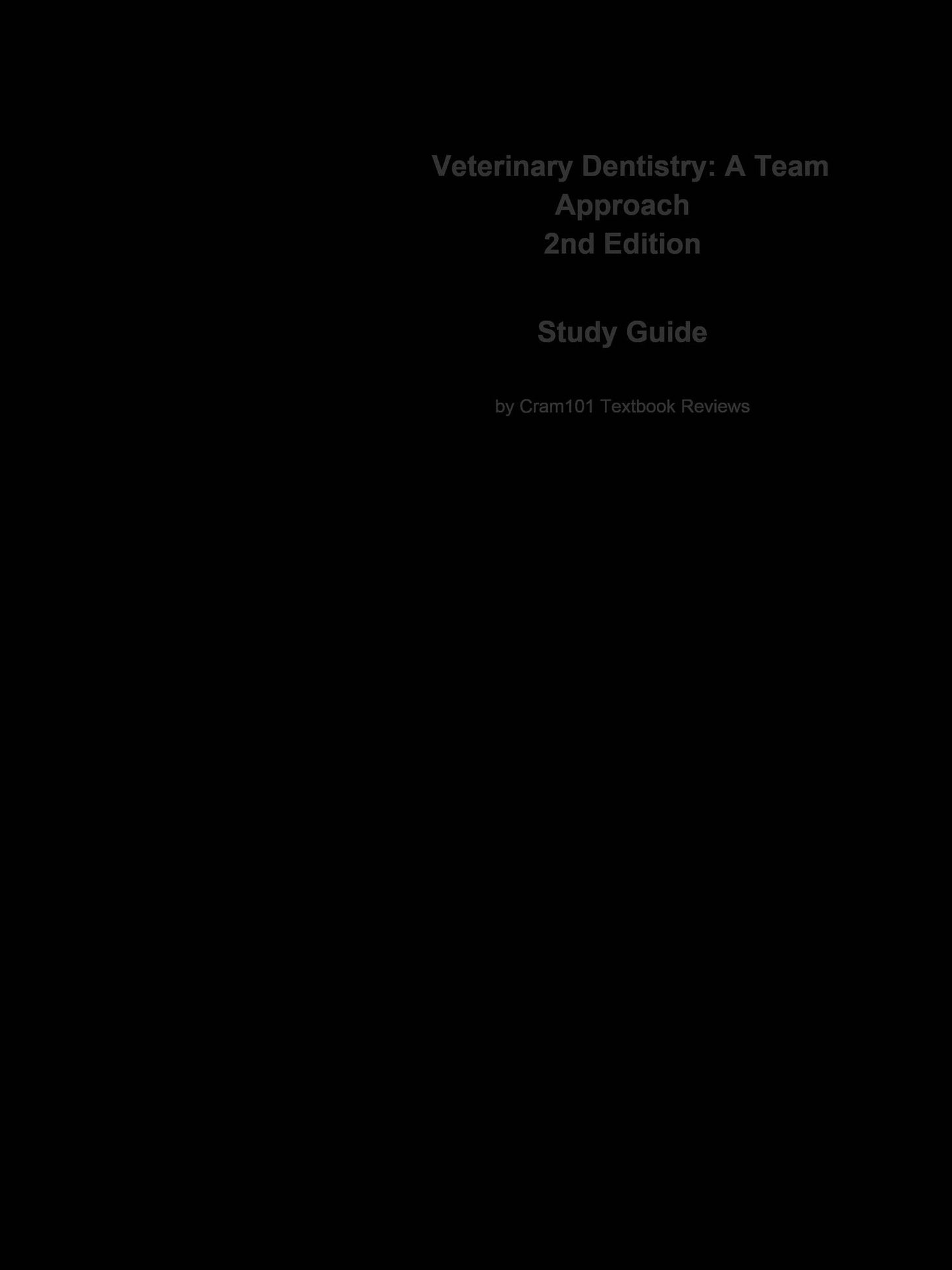 Veterinary Dentistry, A Team Approach: Veterinary medicine, Veterinary medicine