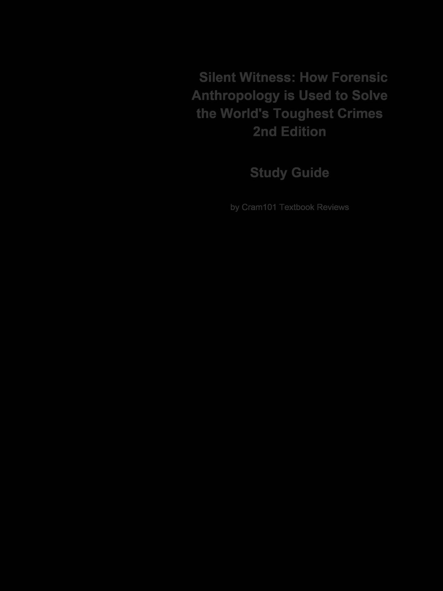 Silent Witness, How Forensic Anthropology is Used to Solve the World's Toughest Crimes: National security, Law enforcement