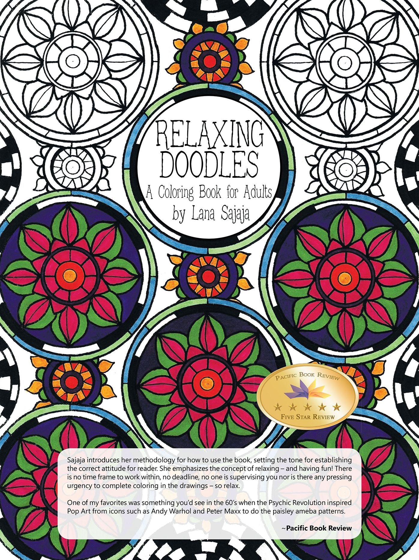 Relaxing Doodles: A Coloring Book for Adults
