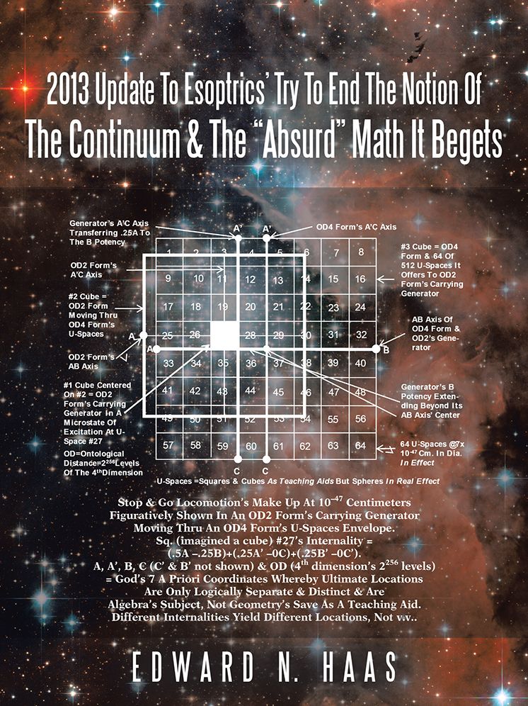 2013 Update To Esoptrics' Try To End The Notion Of The Continuum & The "Absurd" Math It Begets