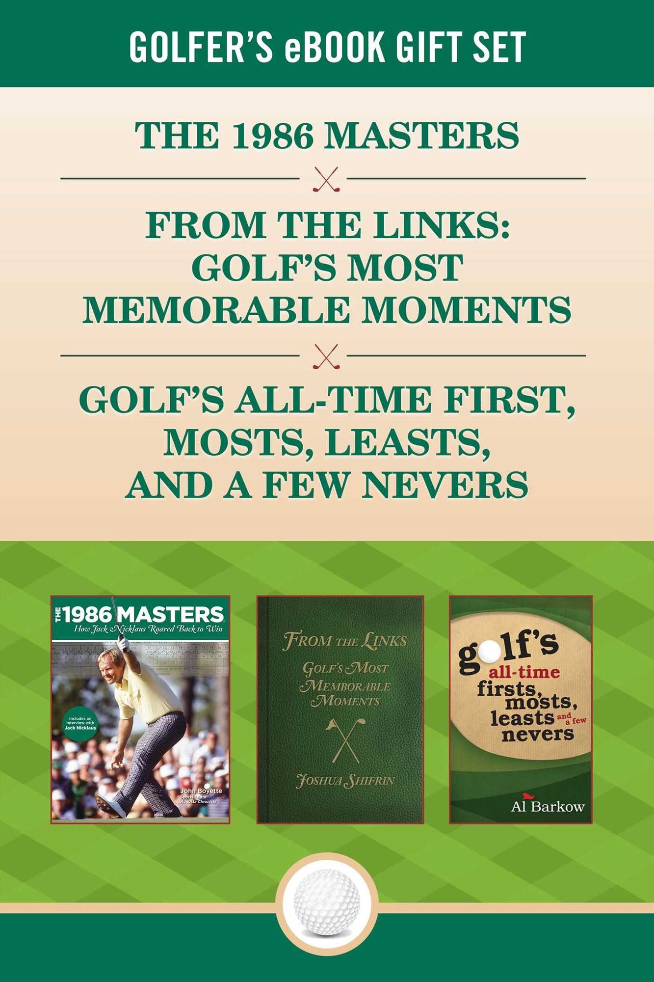 Golfer's eBook Gift Set: Classic golf stories from The Masters, Jack Nicklaus, Scotland, and beyond