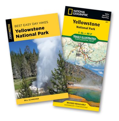 Best Easy Day Hikes Yellowstone National Park and National Geographic Trail Illustrated Topographic Map Yellowstone National Park Bundle