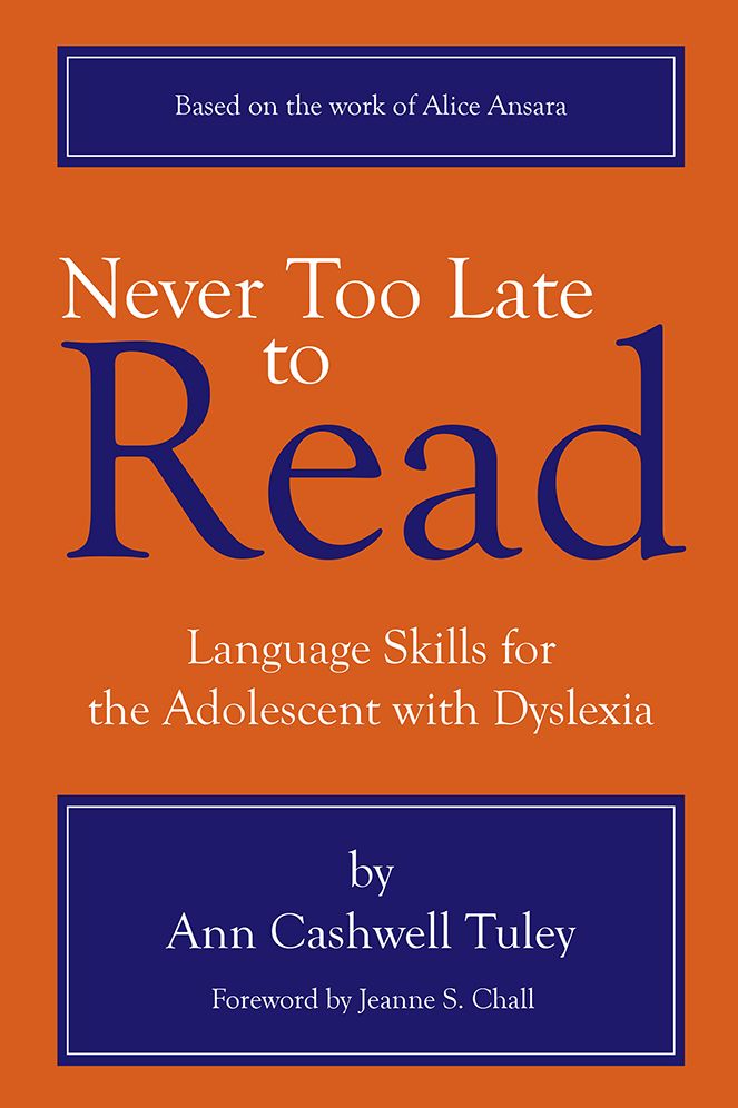 Never Too Late To Read
