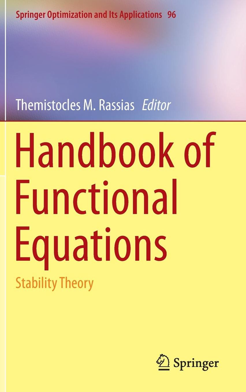 Handbook of Functional Equations: Stability Theory