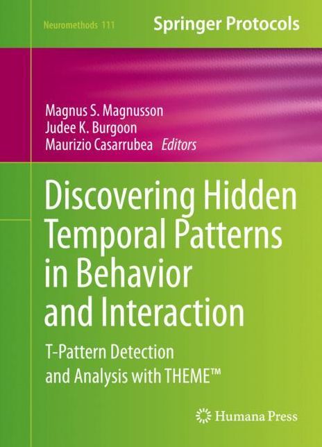 Discovering Hidden Temporal Patterns in Behavior and Interaction: T-Pattern Detection and Analysis with THEME