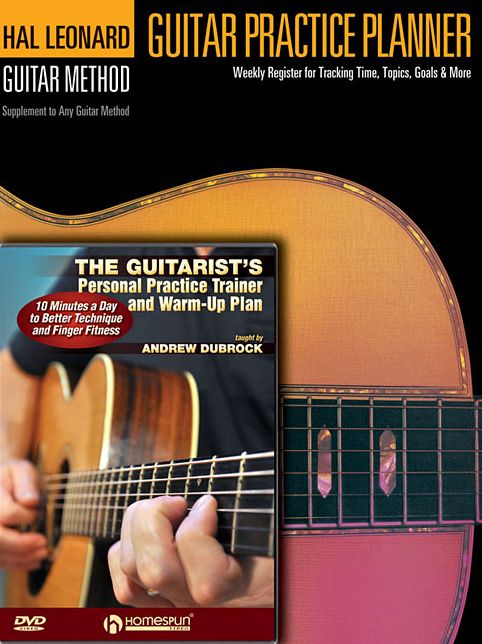Guitar Practice Pack: Guitar Practice Planner (Book) and The Guitarist's Personal Practice Trainer & Warm-Up Plan (DVD)