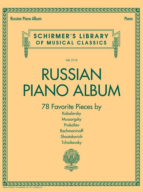 Russian Piano Album: Schirmer's Library of Musical Classics Vol. 2115