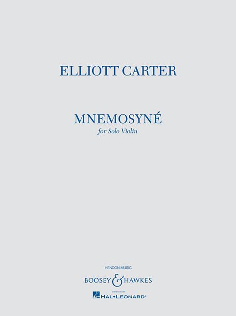 Mnemosyne: for Solo Violin