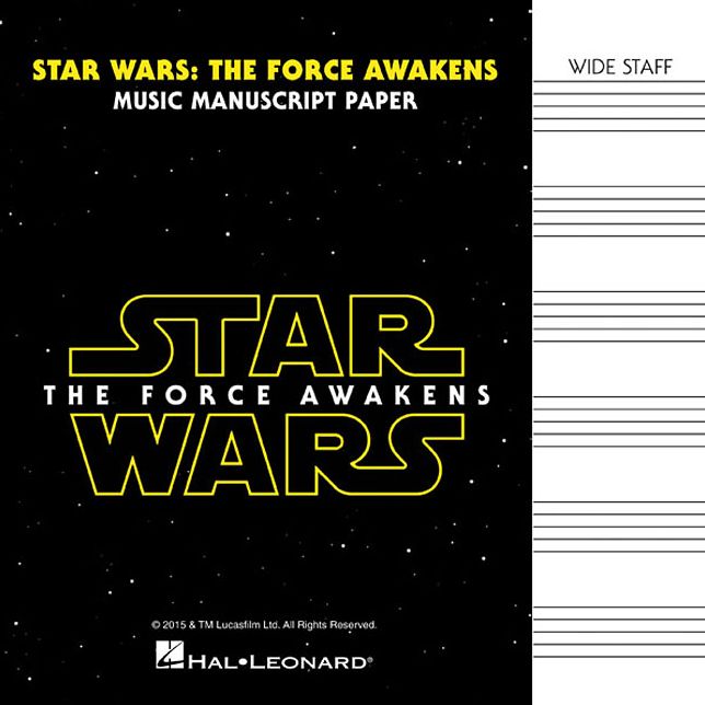 Star Wars: The Force Awakens - Manuscript Paper: Wide-Staff
