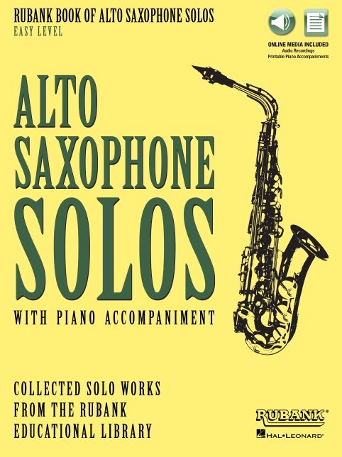 Rubank Book of Alto Saxophone Solos - Easy Level: Book with Online Audio (stream or download)