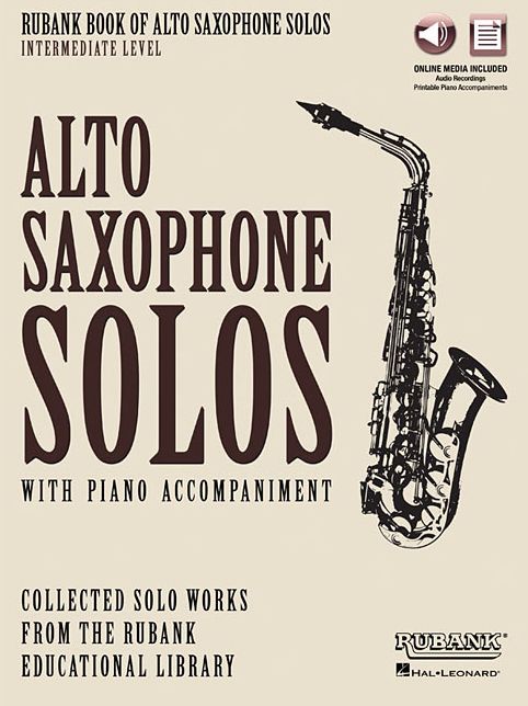 Rubank Book of Alto Saxophone Solos - Intermediate Level: Book with Online Audio (stream or download)
