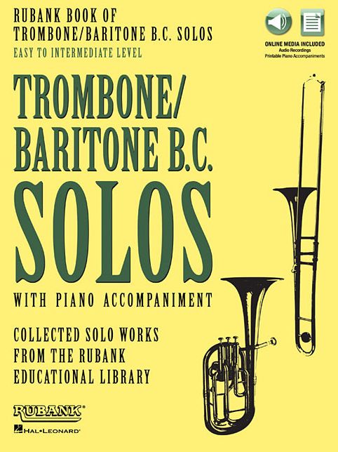 Rubank Book of Trombone/Baritone B.C. Solos - Easy to Intermediate: Book with Online Audio (stream or download)