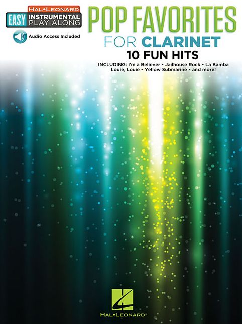 Pop Favorites: Clarinet Easy Instrumental Play-Along Book with Online Audio Tracks