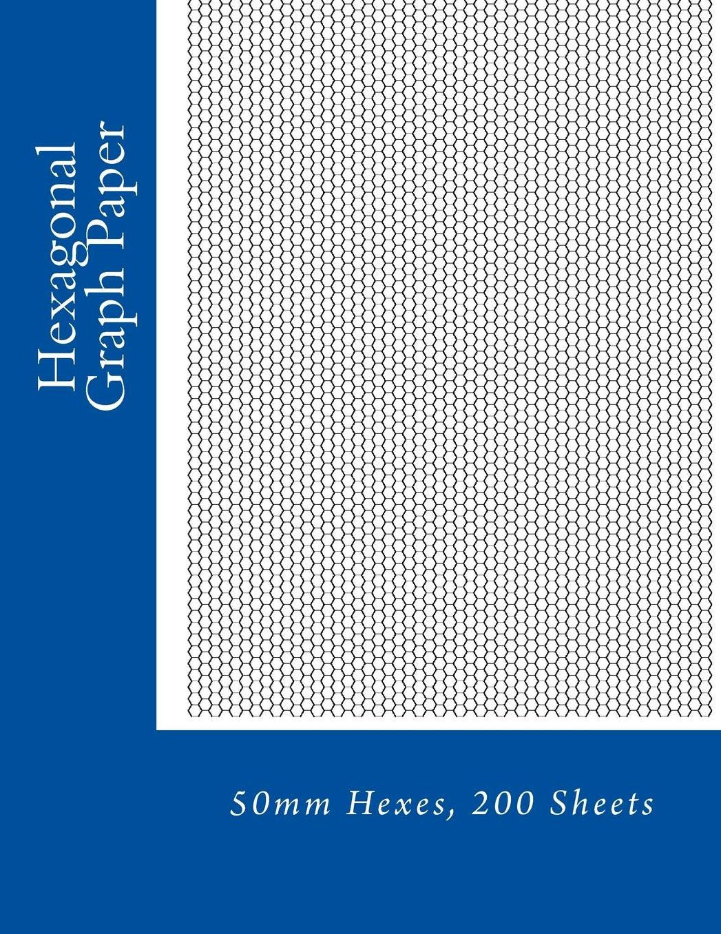 Hexagonal Graph Paper: 50mm Hexes, 200 Sheets