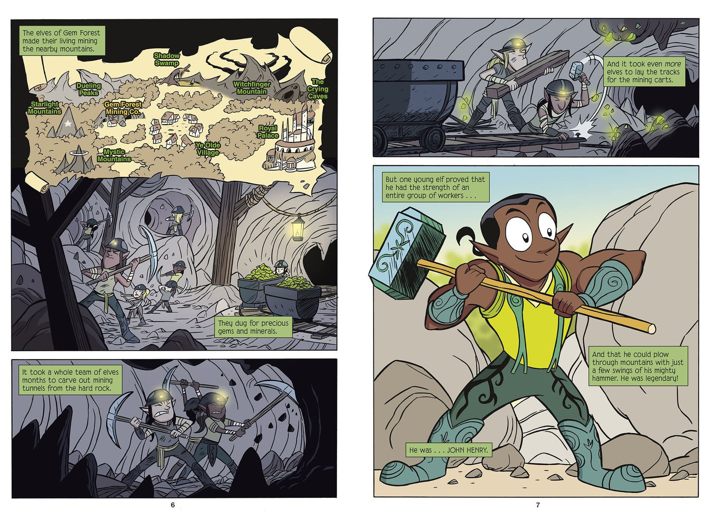 John Henry, Steel-Drivin' Elf: A Graphic Novel